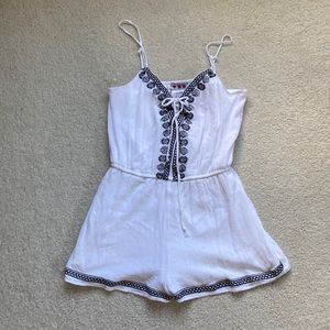 Three Pink Hearts Juniors Romper